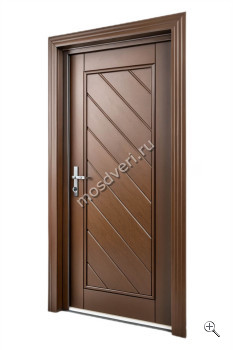 Коричневая красивая входная дверь в квартиру КДД-021 - купить от производителя Мосдвери Коричневая красивая входная дверь в квартиру КДД-021